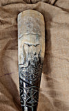 Viking Drinking horn carved