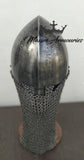 Viking Helmet, Conical Medieval Helmet, Norman helmet