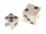 Medieval Bone Dice Viking Dice with spots. D6 Dice for gaming
