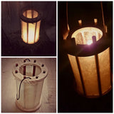 Viking lantern, large Medieval Lantern,Chestnut, wooden, Viking lamp, Larp, SCA, Lantern, Candle light, Witcher, Historical Re-enactment