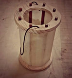Viking lantern, large Medieval Lantern,Chestnut, wooden, Viking lamp, Larp, SCA, Lantern, Candle light, Witcher, Historical Re-enactment