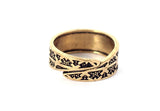 Viking Bronze Wolf tooth Hangvar Ring