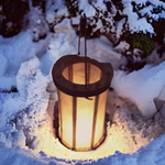 Viking lantern, large Medieval Lantern,Chestnut, wooden, Viking lamp, Larp, SCA, Lantern, Candle light, Witcher, Historical Re-enactment