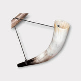 Viking blowing horn