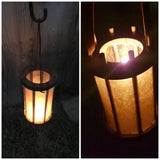 Viking lantern, large Medieval Lantern,Chestnut, wooden, Viking lamp, Larp, SCA, Lantern, Candle light, Witcher, Historical Re-enactment